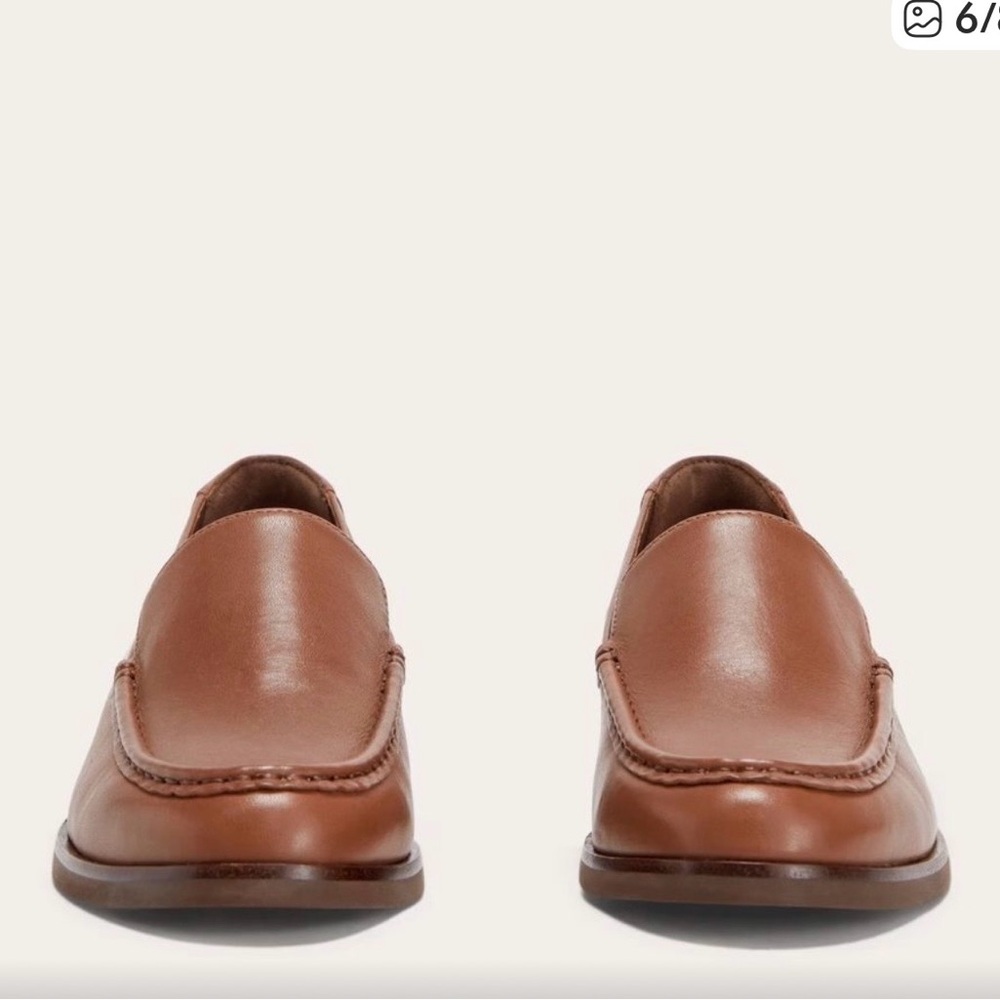 Everlane Tan Leather Loafers NEW - Picture 5 of 7